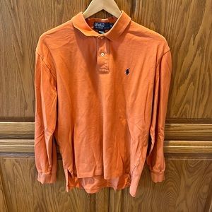Orange Long Sleeve Men’s Polo